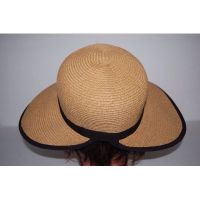 Natural Summer Beach Adjustable Packable Backless Straw Floppy Hat SPF50   eb-18289458